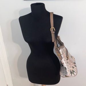 Giani Bernini Faux Leather Floral Signature Hobo